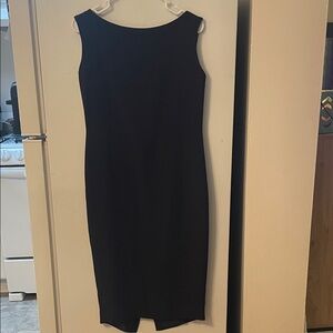 Lafayette 148‎ New York Size 4 100% Silk Classy Black Midi Dress